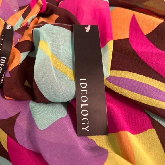 NWT Ideology Floral 70s dress women’s size 10 - Picture 7 of 8